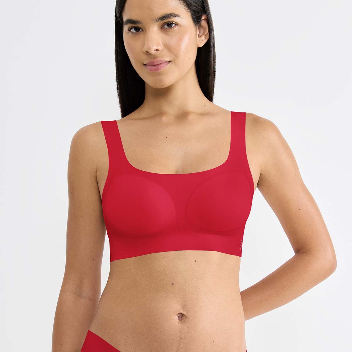 Sloggi Zero Feel 2.0 bralette top, rød - 10217786 - 00FZ - Shanghai Red