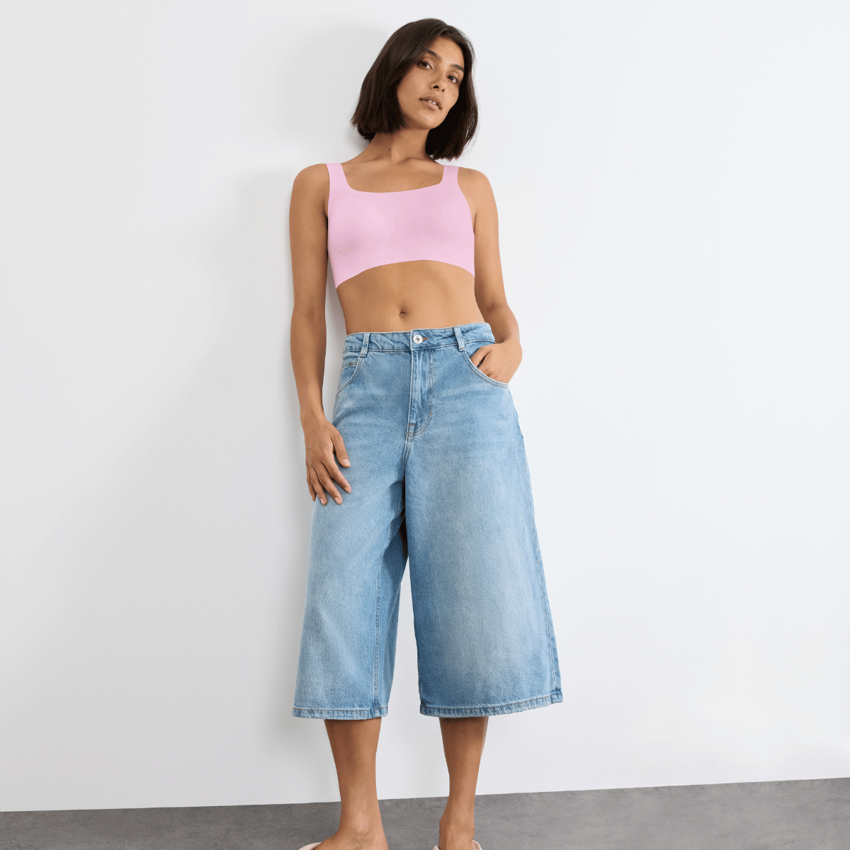 Sloggi Zero Feel 2.0 top, lyserød - 10217786 - 1588 - Floral Pink