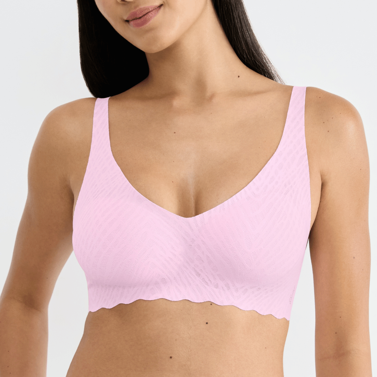 Sloggi Zero Feel Bliss BH top, lyserød - 10219688 - 1588 - Floral Pink
