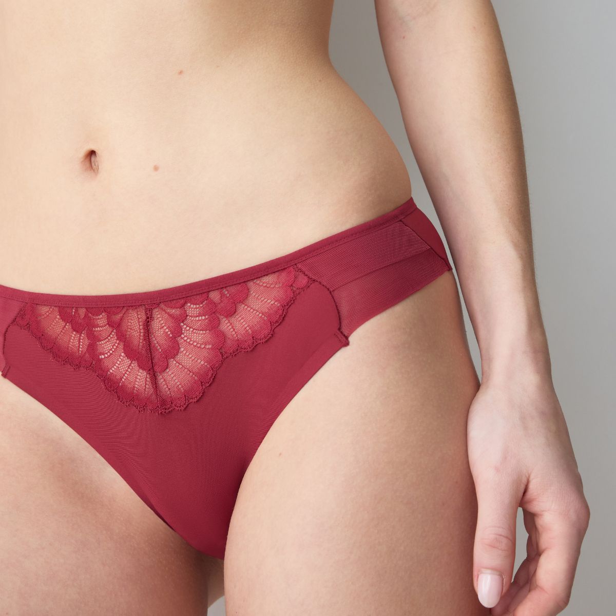Triumph Love In Lace tai trusse, rød - 10228653 - 6845 - Red Musk