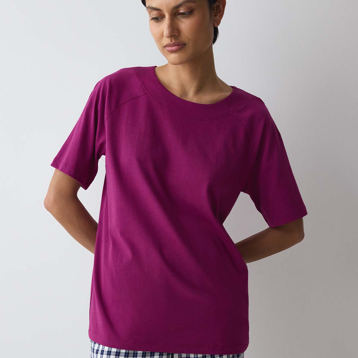 Triumph Mix And Match nattrøje, pink - 10229537 - 7872 - Magenta Purple