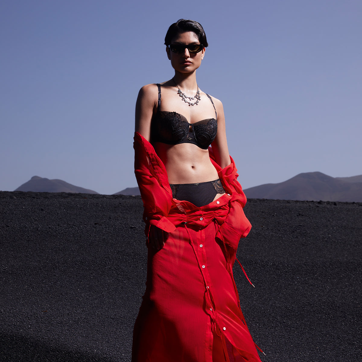 Chantelle Mystic Dream - Black/Silver Lurex - C11YM5-03M