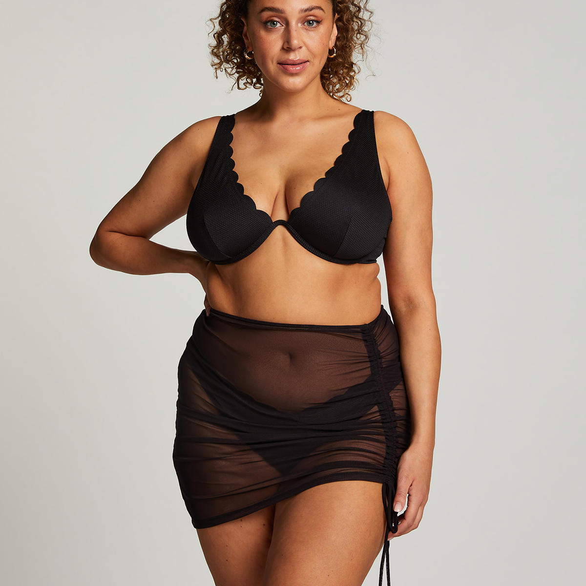 Hunkemöller Beach mesh - Black - 204928-BLACK