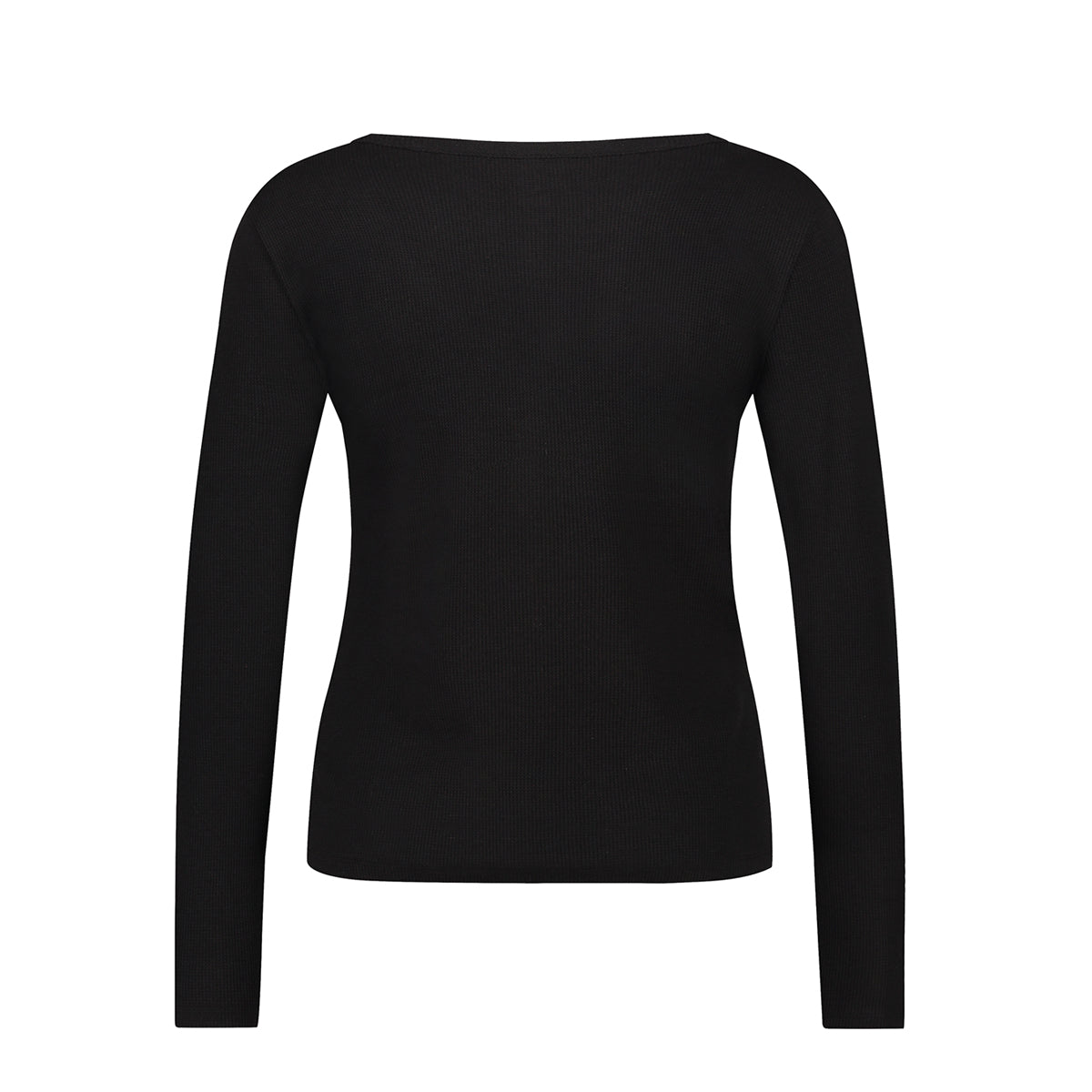 Hunkemöller Waffle Henley - Black - 205123-Black
