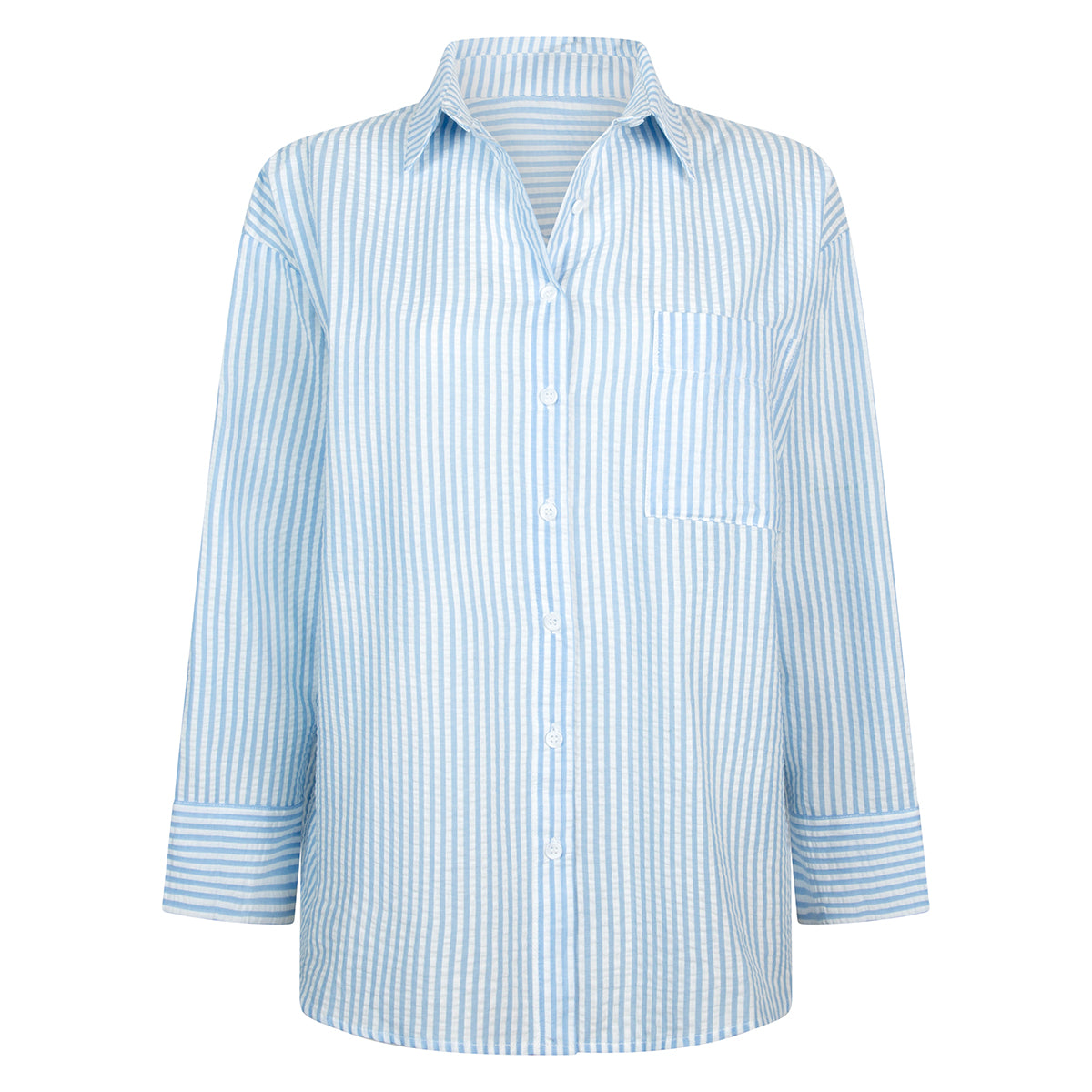 Hunkemöller Seersucker - Soft Chambray - 206510-Soft Chambray