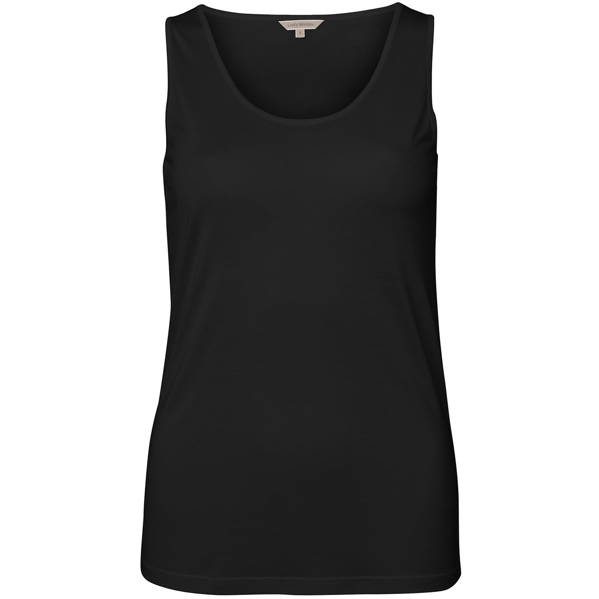 Lady Avenue Silk Jersey Tank - Black - 23-10402-02