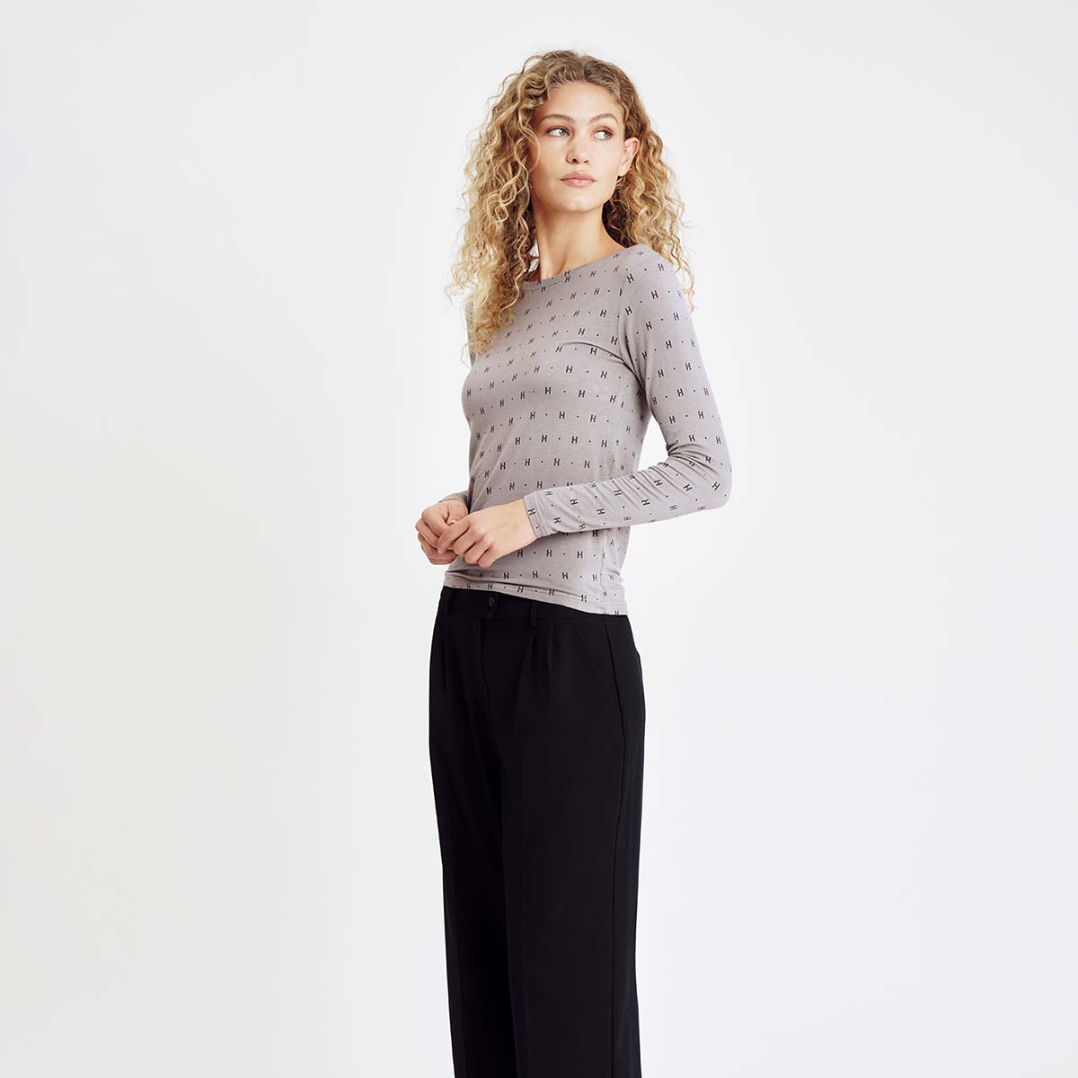Hype The Detail bluse, brun - 3-650-14 - 4 - Sand