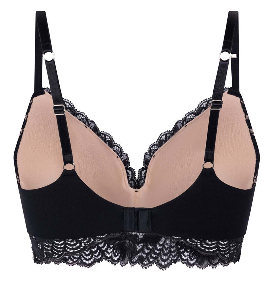 Hunkemöller Andrea BH uden bøjle, sort - 300221 - Caviar - Caviar