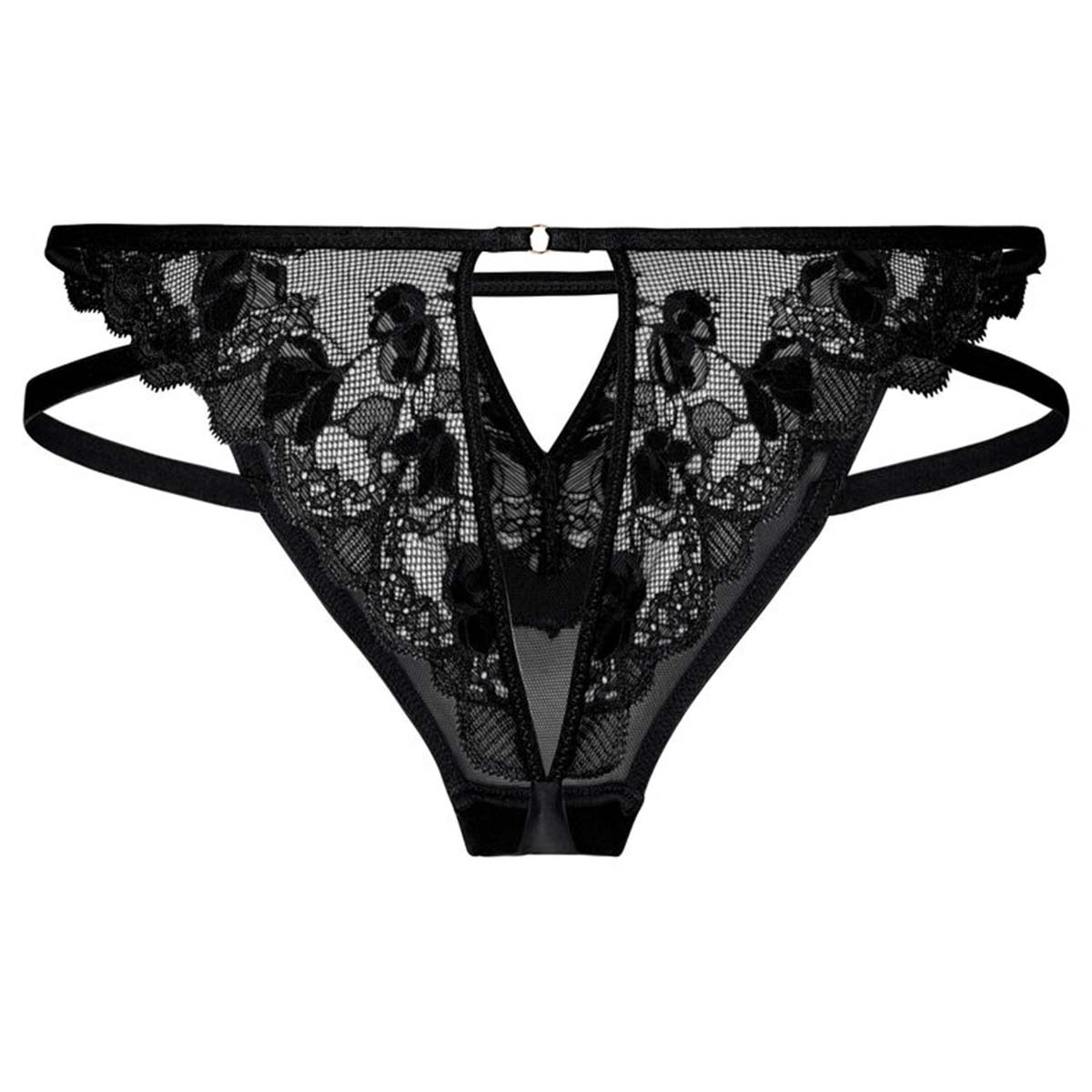 Hunkemöller Zara g-streng, sort - 305738 - Caviar - Caviar