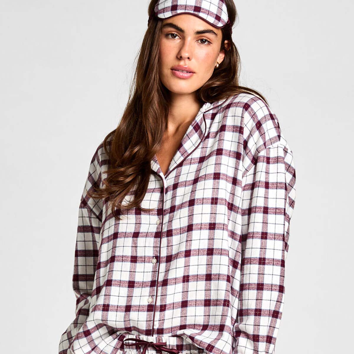 Hunkemöller pyjamas, hvid - 306211 - Gardenia - Gardenia