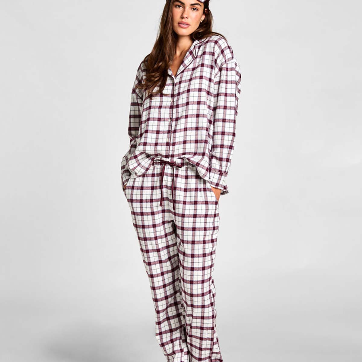 Hunkemöller pyjamas, hvid - 306211 - Gardenia - Gardenia