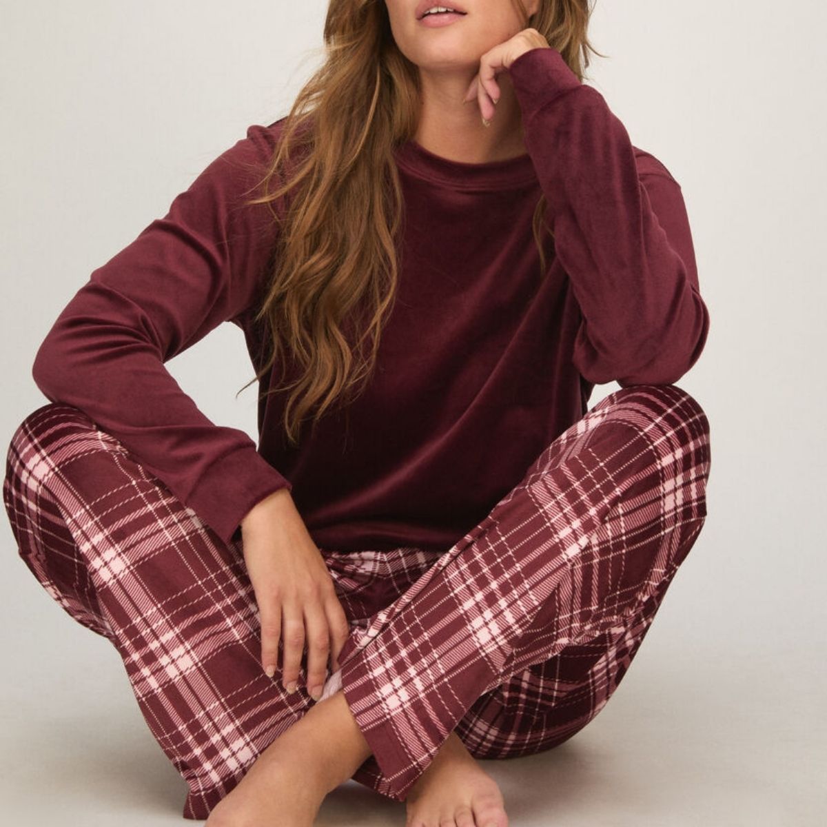 Hunkemöller pyjamas, bordeaux - 307192 - Tawny Port - Tawny Port