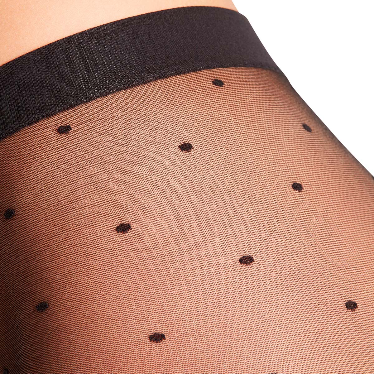 Falke Dot strømpebukser, sort - 40685 - 3009 - Black