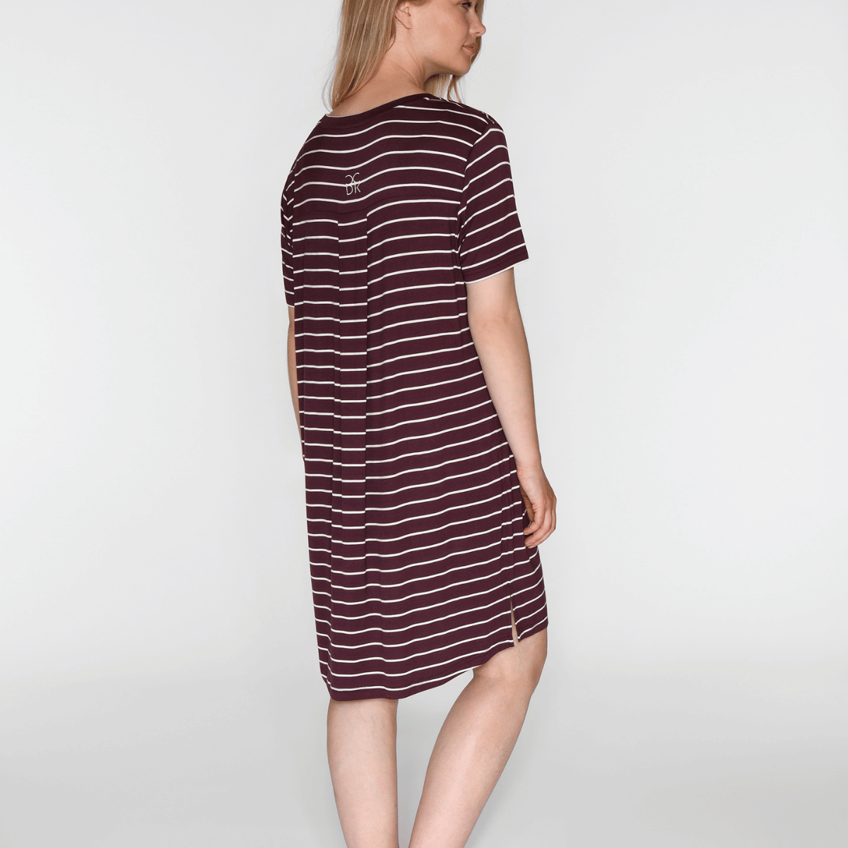 CCDK Nicole natkjole, lilla - 60210 - 3046 - Fudge Stripe