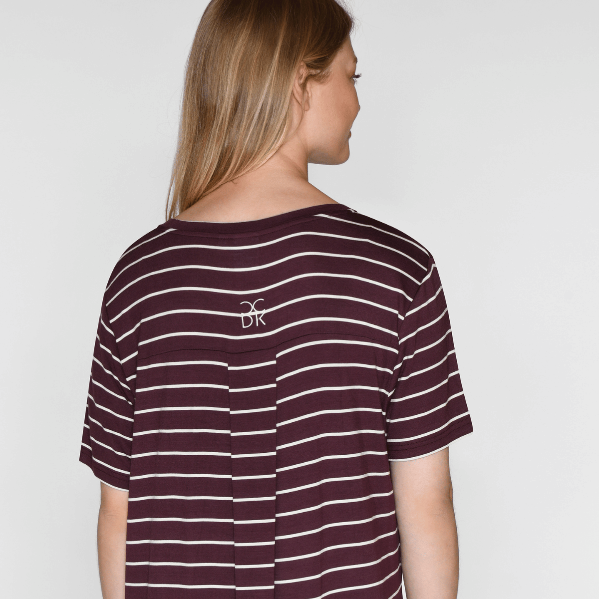 CCDK Nicole natkjole, lilla - 60210 - 3046 - Fudge Stripe