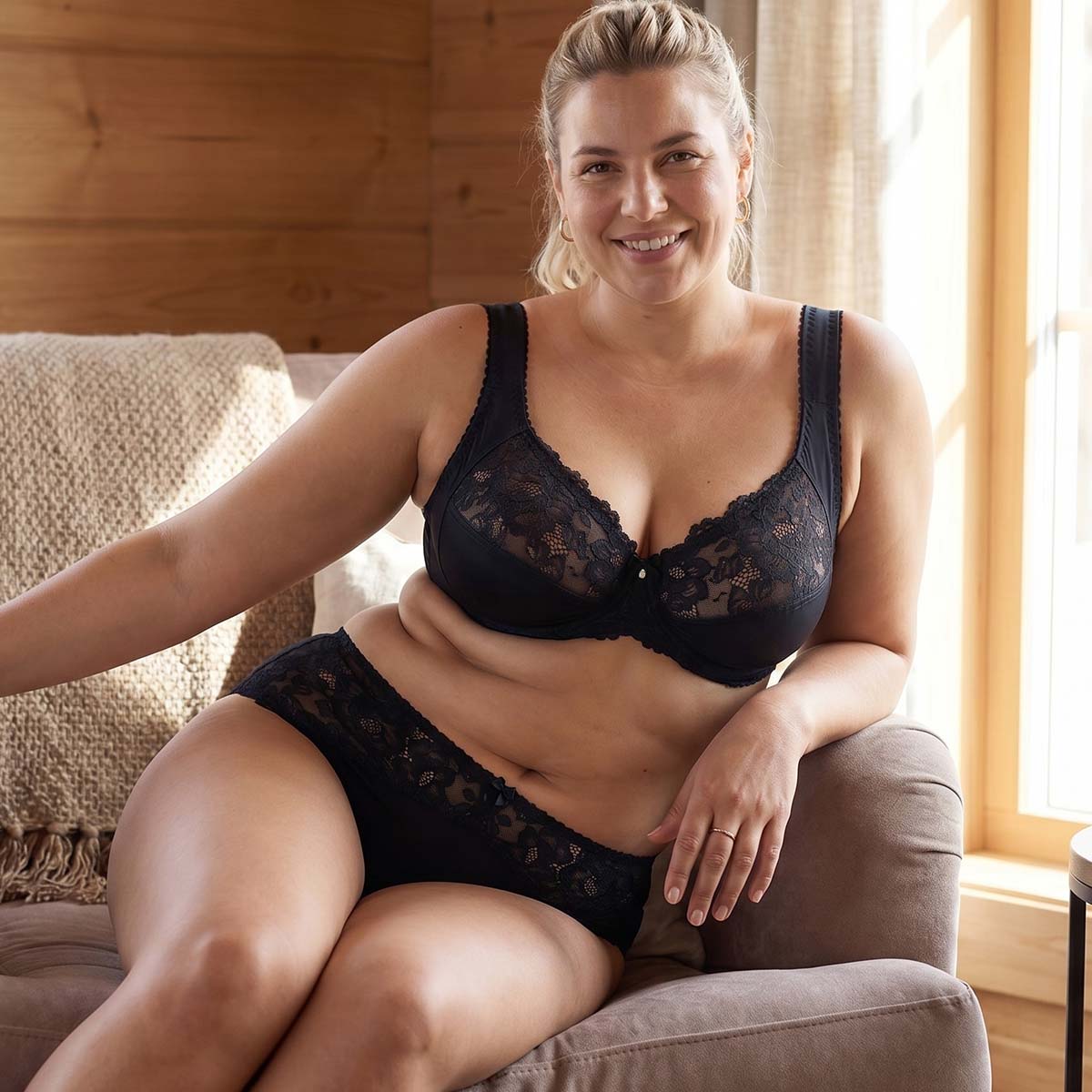 Plaisir Annette midi trusse, sort - 402 - 1 - Black