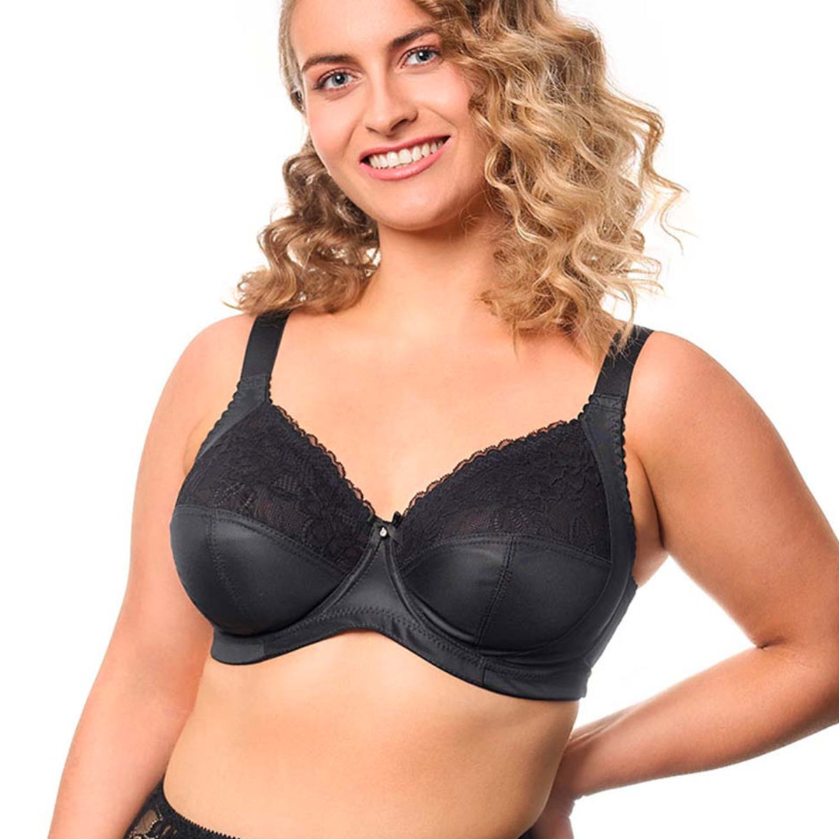 Plaisir Maria BH med bøjle, sort - 60025 - 1 - Black