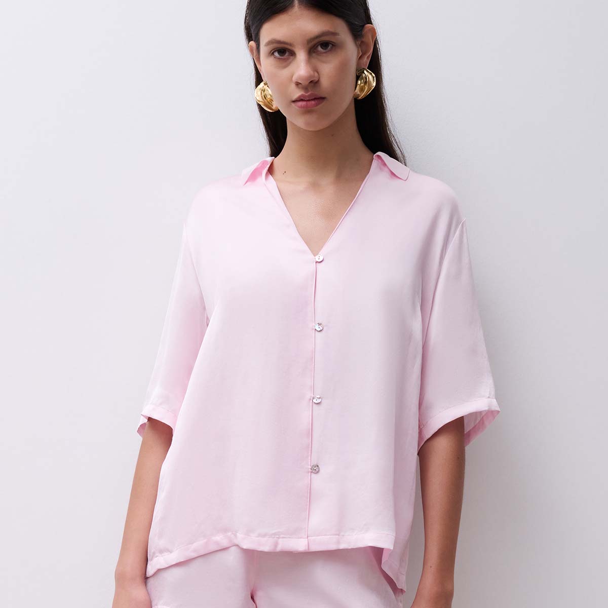 Chantelle Charlie skjorte, lyserød - C1ASH5 - 05K - Soft Pink