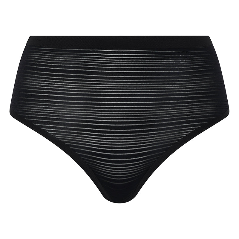 Chantelle SoftStretch Stripes High Waist - Black - C20D90-011