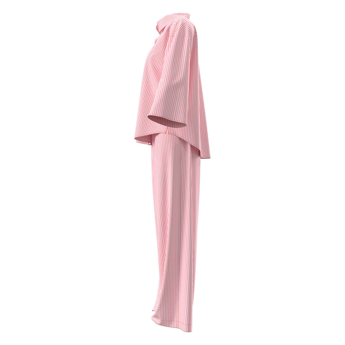 Calvin Klein pyjamas, pink - LV00QS7637 - 31F - Sera Stripe Cradle Pink