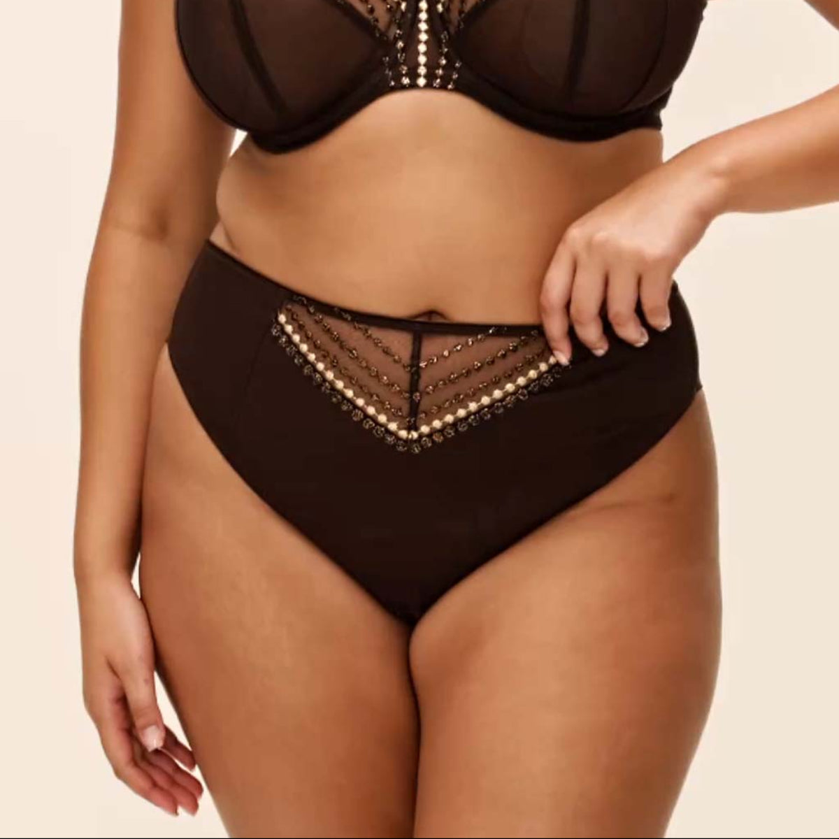 Elomi Matilda maxi trusse, brun - EL8906 - GOR - Gold Rush
