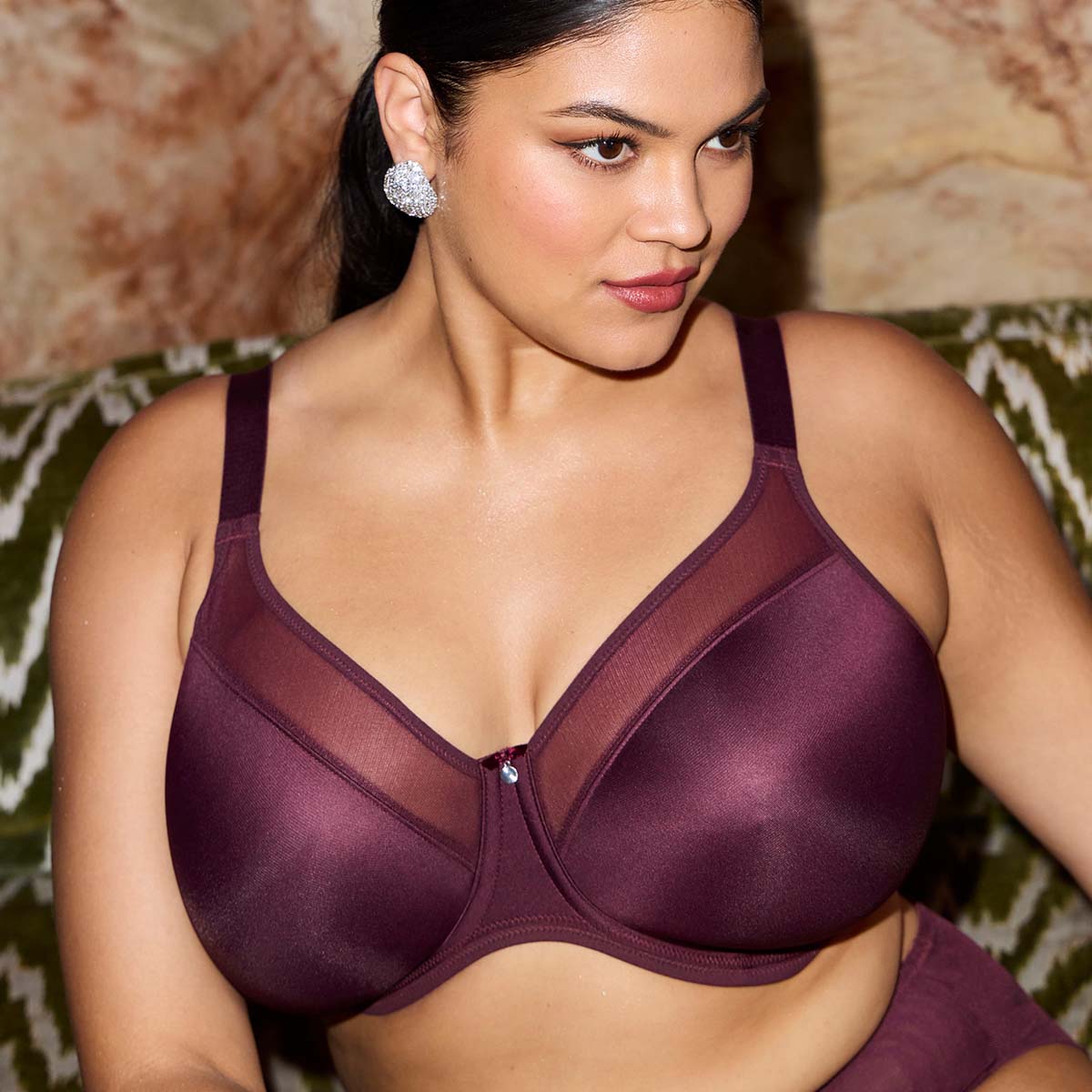 Elomi Smooth BH med bøjle, lilla - EL4301 - FIG - Fig