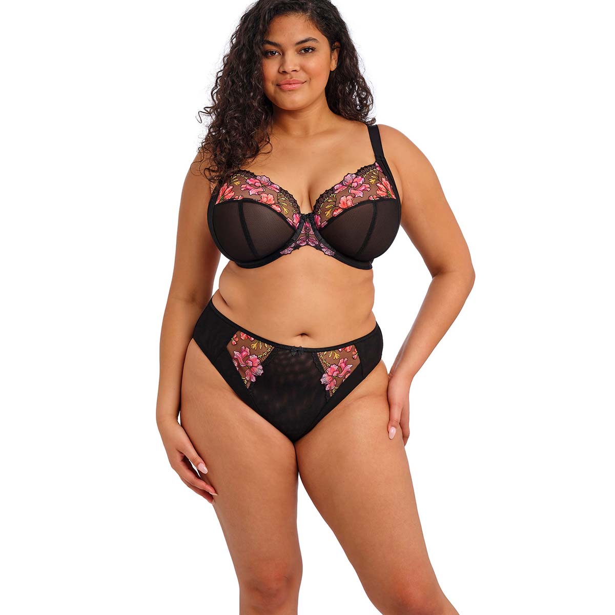Elomi Teagan Rainbow tai trusse, sort - EL302653 - RAW - Black/Almond