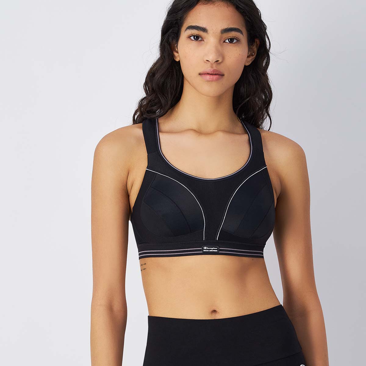 Shock Absorber Ultimate Run sports BH, sort - U10046 - KK001 - Black