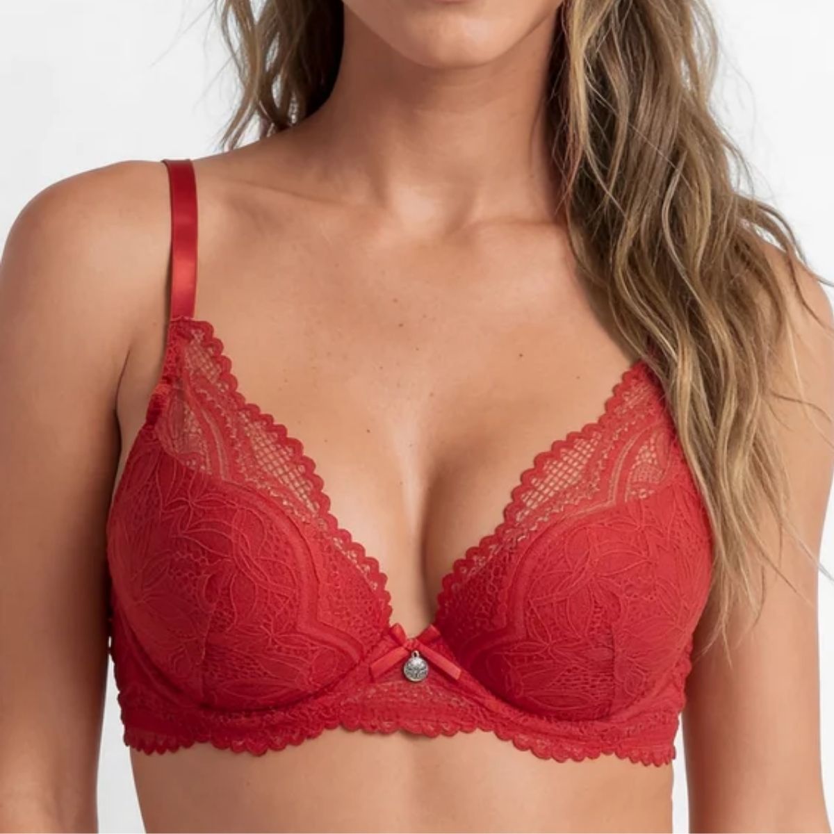 Lascana Nuance Vivianna push-up BH, rød - VA-66-PB - red - Red