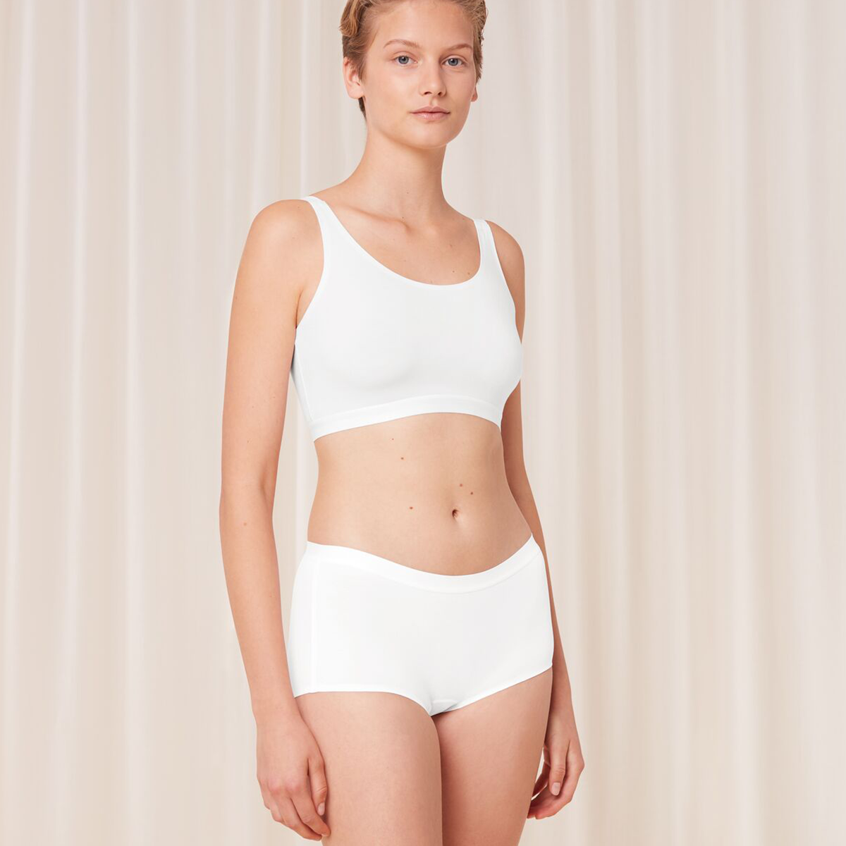 Triumph Smart natural boyshort - White - 10217875-0003