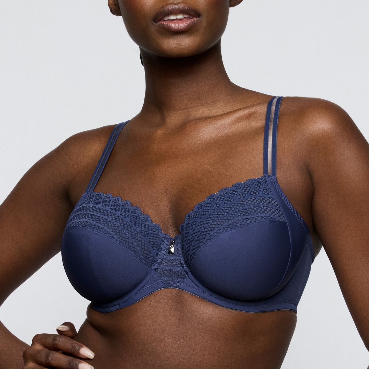 PrimaDonna Twist Side full-cup BH, blå - 0142570 - IDF - Indigofera