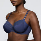 PrimaDonna Twist Side full-cup BH, blå - 0142570 - IDF - Indigofera