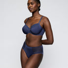 PrimaDonna Twist Side full-cup BH, blå - 0142570 - IDF - Indigofera