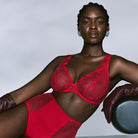 PrimaDonna Solisse plunge BH, rød - 0163644 - TRR - True Red