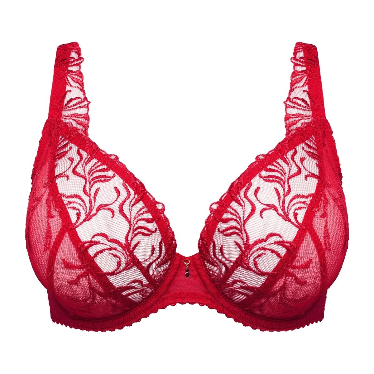 PrimaDonna Solisse plunge BH, rød - 0163644 - TRR - True Red