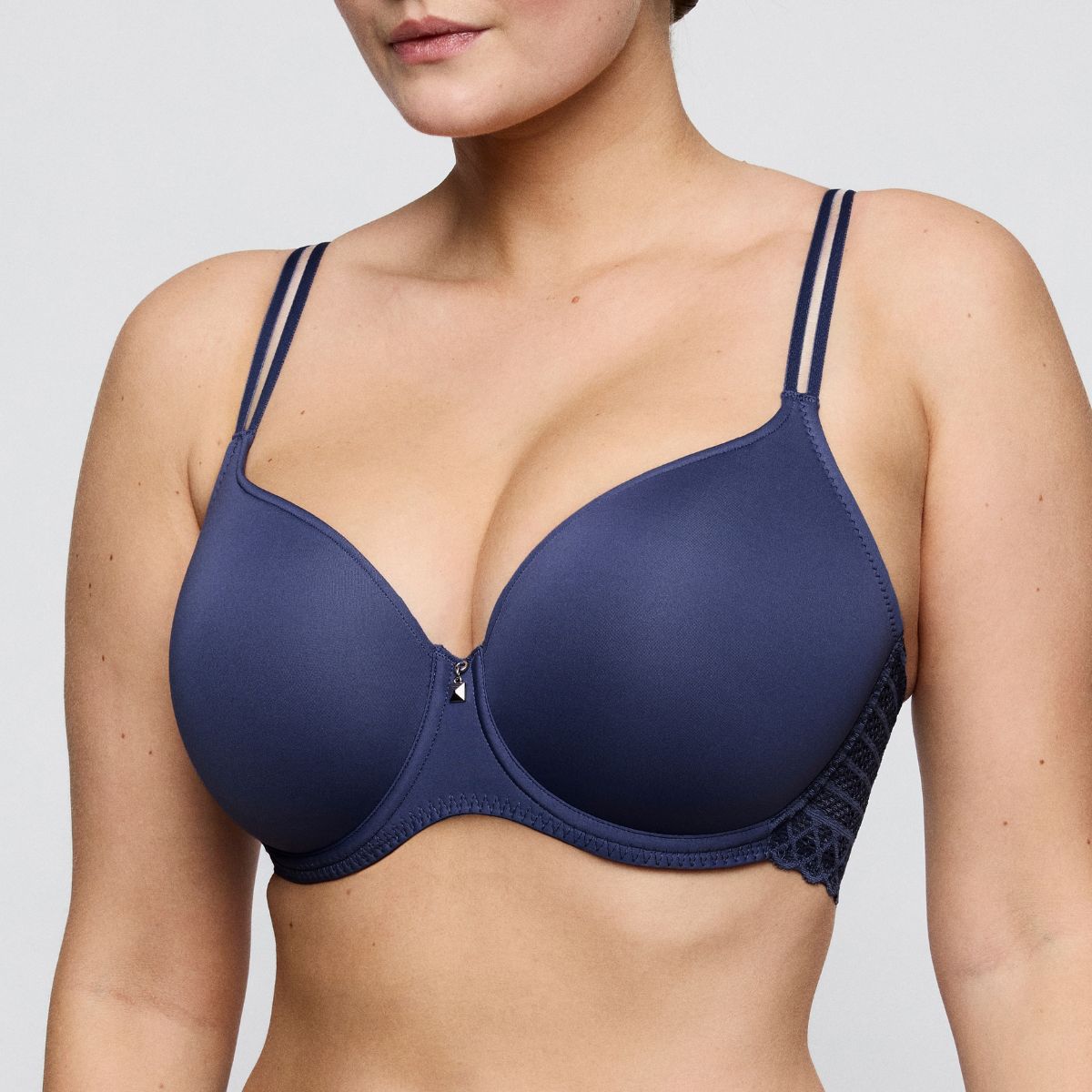 PrimaDonna Twist Side hjerteformet BH, blå - 0242570 - IDF - Indigofera