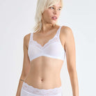 Sloggi Romance BH uden bøjle, hvid - 10146353 - 0003 - White
