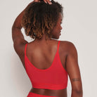 Sloggi Go Allround bralette top, rød - 10210986 - 0024 - Campari