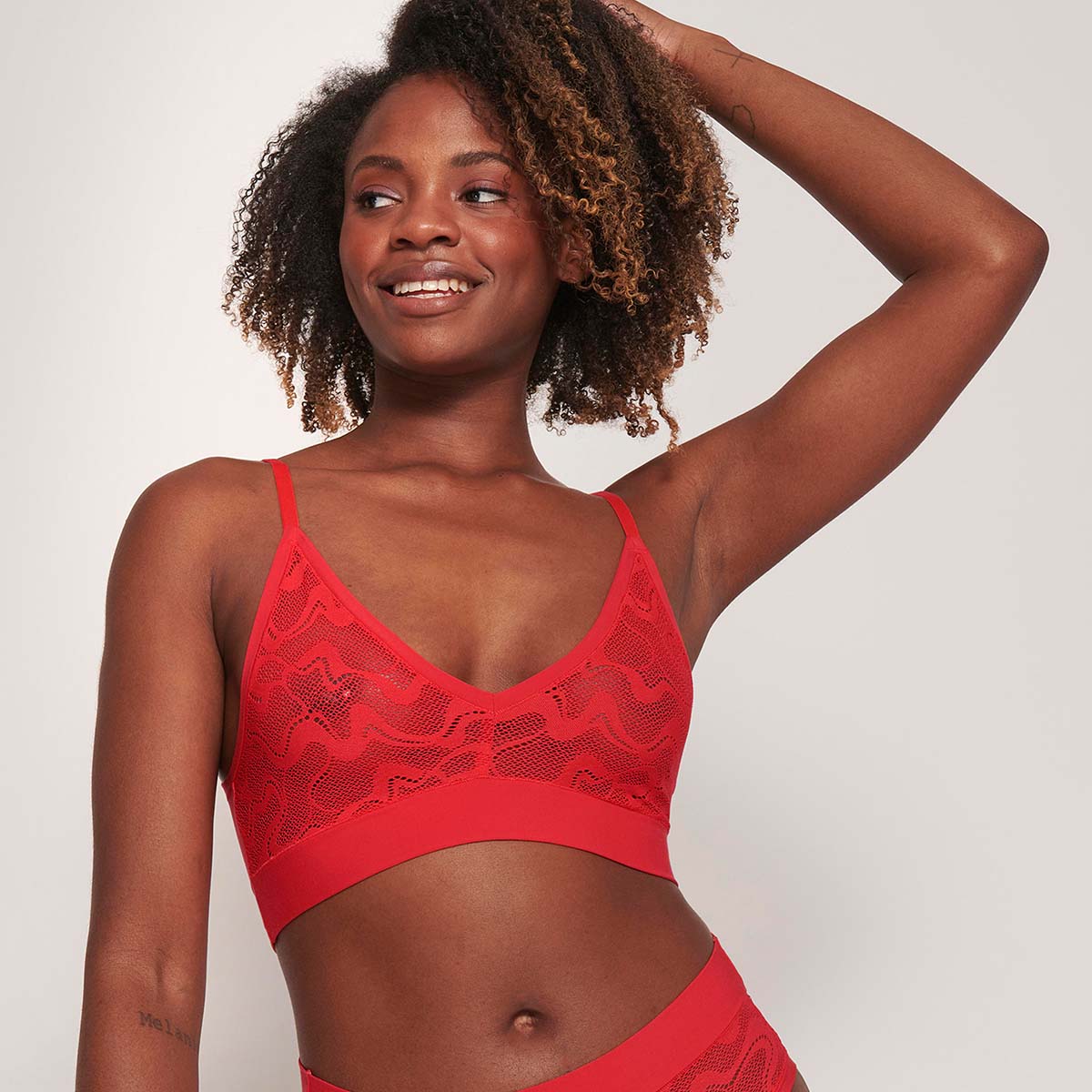 Sloggi Go Allround bralette top, rød - 10210986 - 0024 - Campari