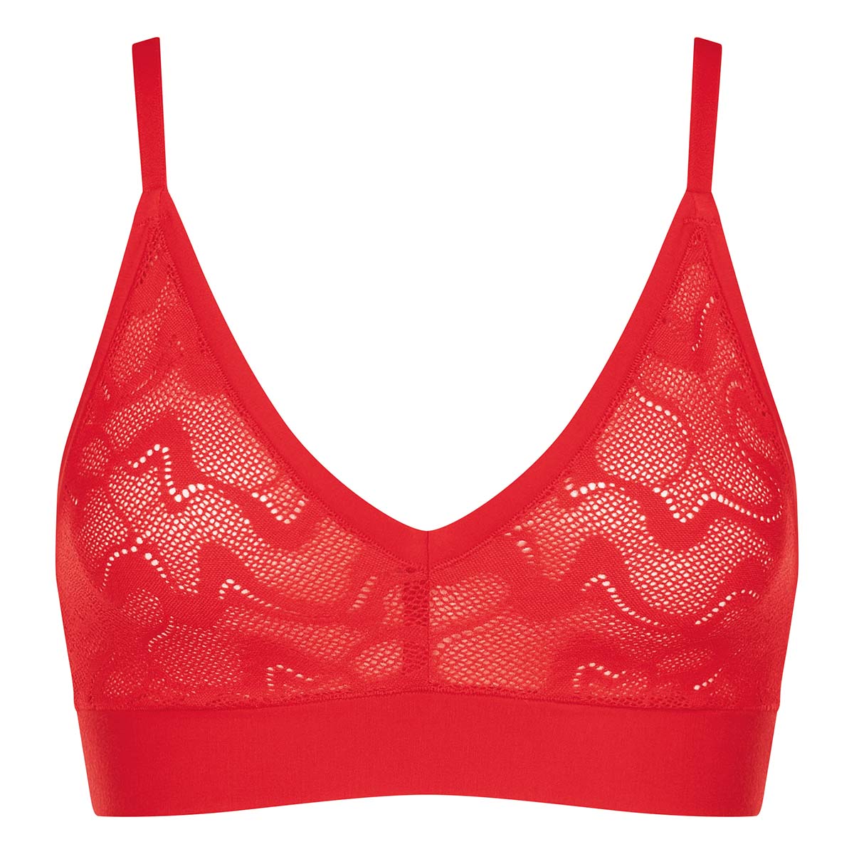 Sloggi Go Allround bralette top, rød - 10210986 - 0024 - Campari