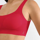 Sloggi Zero Feel 2.0 bralette top, rød - 10217786 - 00FZ - Shanghai Red