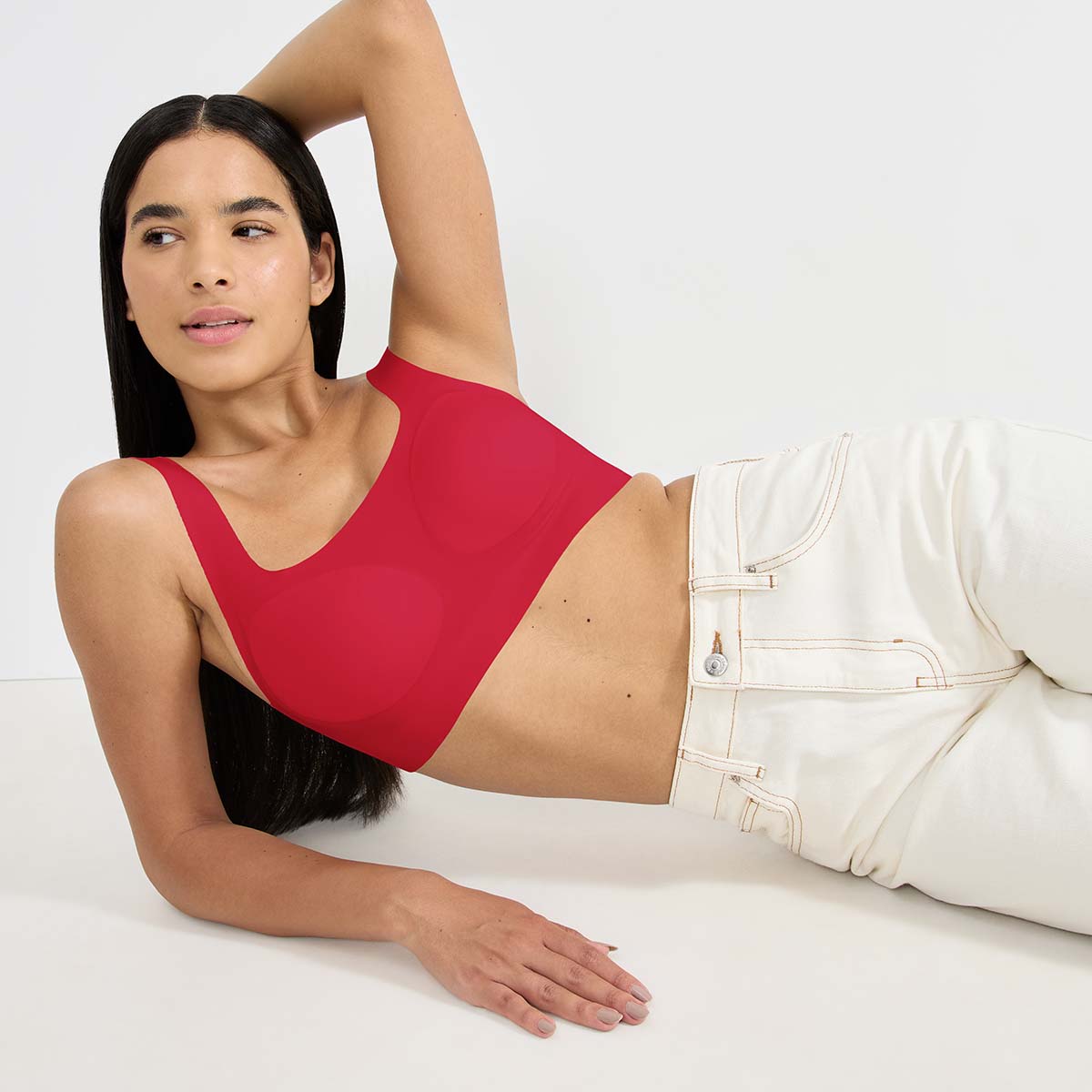 Sloggi Zero Feel 2.0 bralette top, rød - 10217786 - 00FZ - Shanghai Red