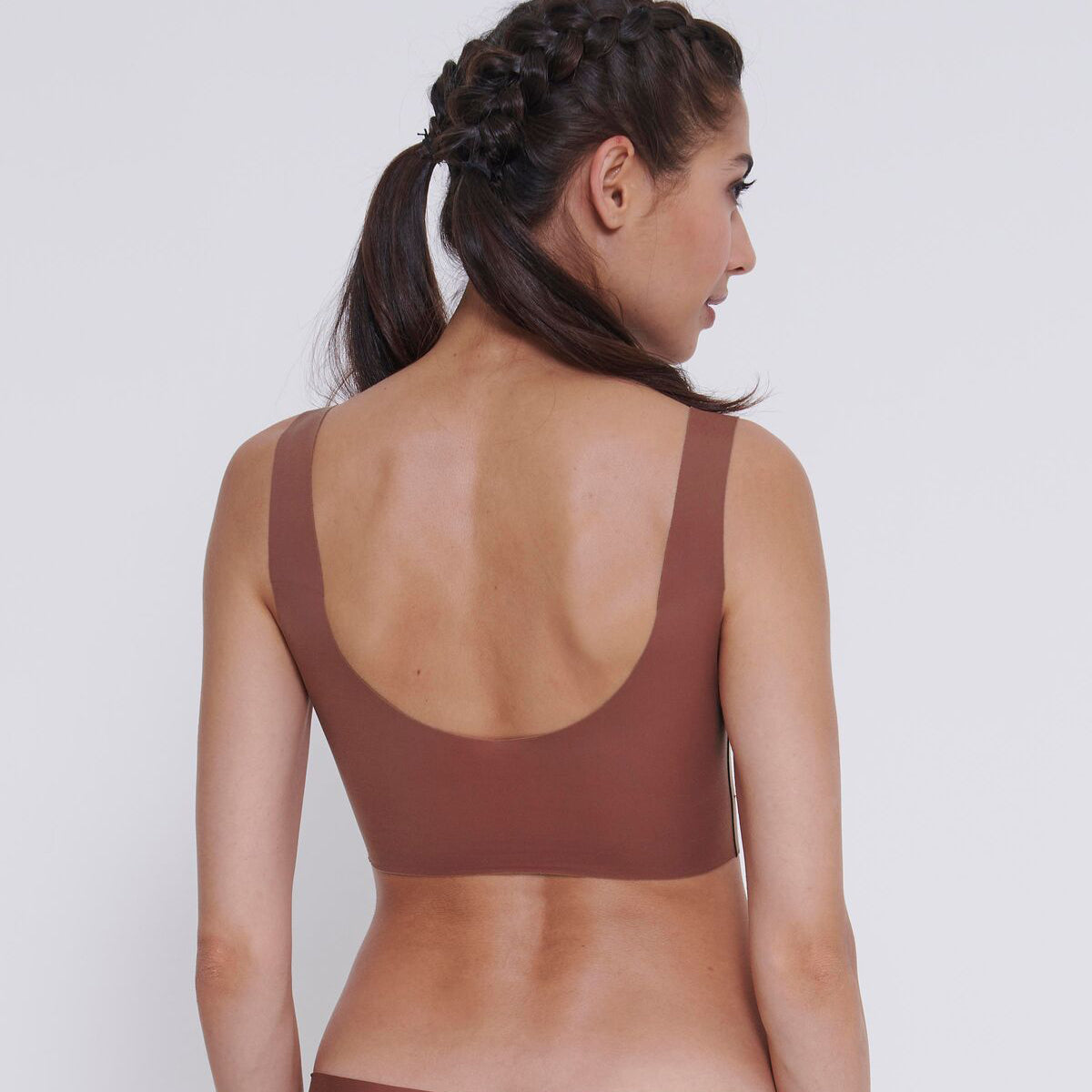 Sloggi Zero Feel 2.0 BH top, brun - 10217786 - 7505 - Burnt Henna