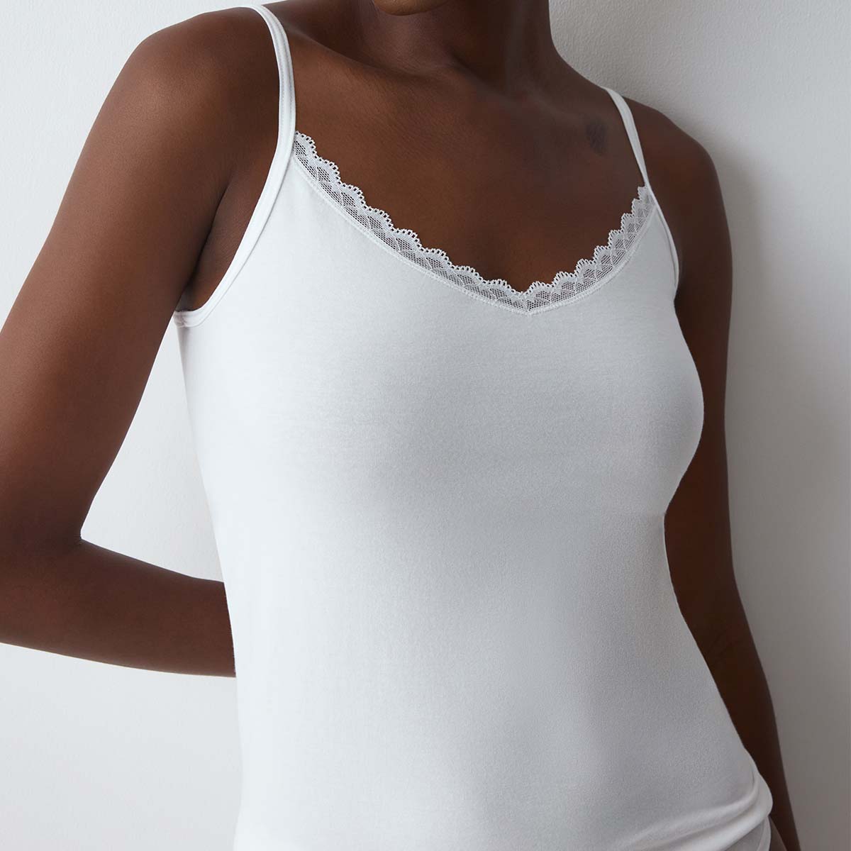 Triumph Feel Of Cotton top, hvid - 10224994 - 0003 - White