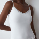 Triumph Feel Of Cotton top, hvid - 10224994 - 0003 - White