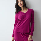Triumph Mix And Match nattrøje, pink - 10225031 - M005 - Red Light Combination