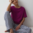 Triumph Mix And Match nattrøje, pink - 10229537 - 7872 - Magenta Purple