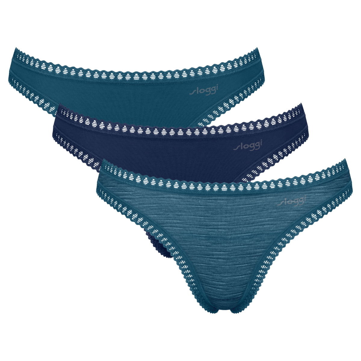 Sloggi Go Crush 3-pak g-streng, multi - 10219704 - M024 - Turquoise
