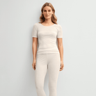 Calida True Confidence t-shirt, creme - 14135 - 094 - Pearl Cream