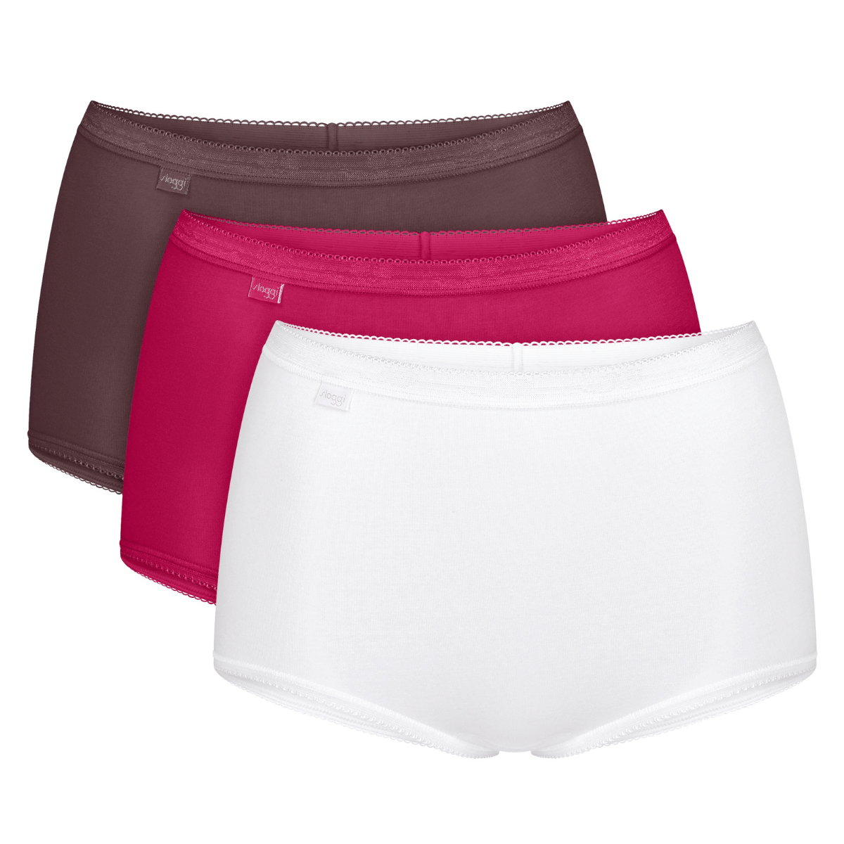 Sloggi Basic 3-pak maxi trusse, multi - 10105593 - 0035 - Red Combination